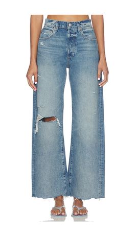 PAIGE PAIGE Arellia Skimmer Covered Button Fly Jeans