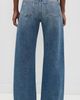 PAIGE PAIGE Arellia Skimmer Covered Button Fly Wide Leg Jeans Terazzo Destructed - 3