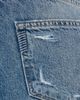 PAIGE PAIGE Arellia Skimmer Covered Button Fly Wide Leg Jeans Terazzo Destructed - 6
