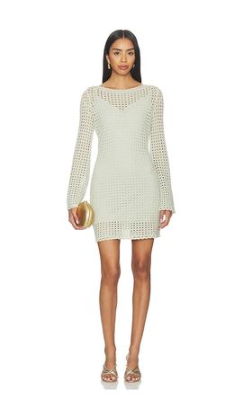 PAIGE - Arpeggio Linen Blend Smocked Midi Dress