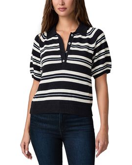 Paige Paige Birch Cotton Blend Polo Top