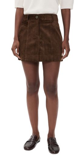 PAIGE PAIGE Camden Corduroy Skirt Hickory