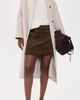 PAIGE PAIGE Camden Corduroy Skirt Hickory - 5