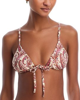 Paige Paige Cameron Tie Front Triangle Bikini Top