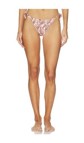 PAIGE PAIGE Camille Side Tie Brief Bikini Bottoms