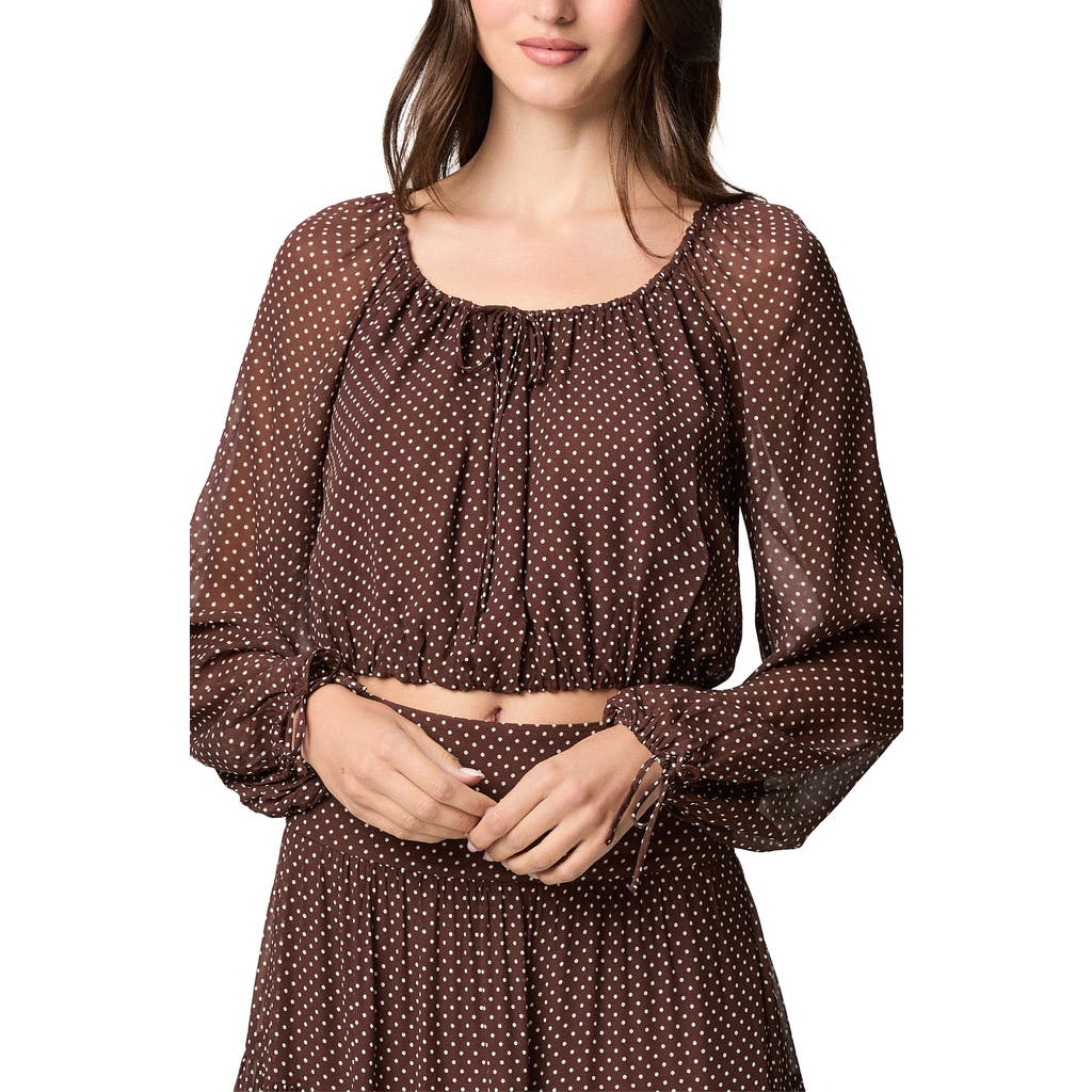 PAIGE PAIGE Capricorn Polka Dot Blouse