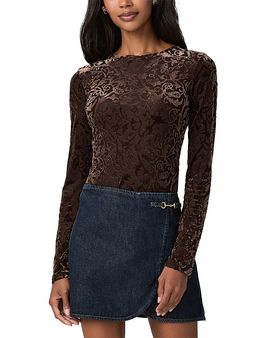 Paige Paige Chelle Velvet Burnout Top