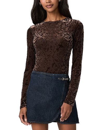 Paige Paige Chelle Velvet Burnout Top