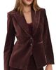 PAIGE PAIGE Chelsee Blazer Burgundy - 1