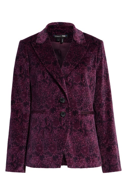 PAIGE PAIGE Chelsee Floral Velvet Blazer