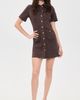 PAIGE PAIGE Clementine Dress Rich Chocolate - 5