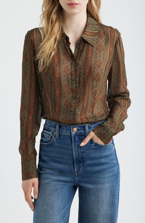 PAIGE PAIGE Desano Paisley Button-Up Shirt