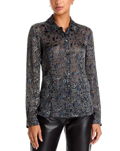 Paige Paige Desano Printed Satin Shirt
