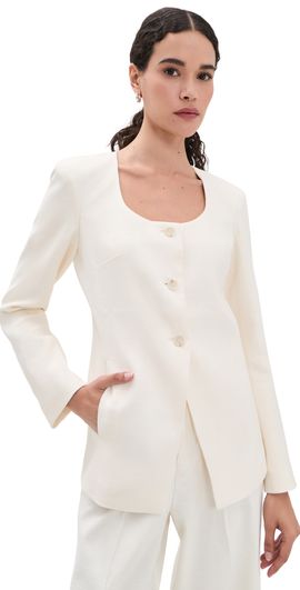 PAIGE PAIGE Edina Blazer Bone