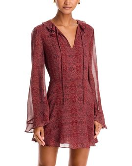 Paige Paige Elspeth Silk Mini Dress