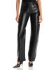 Paige Paige Emilie Leather Blend Novelty Waist Jeans in Black - 1