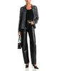 Paige Paige Emilie Leather Blend Novelty Waist Jeans in Black - 2