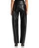 Paige Paige Emilie Leather Blend Novelty Waist Jeans in Black - 3