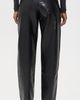 PAIGE PAIGE Emilie Leather Blend Pants 31 Black - 3