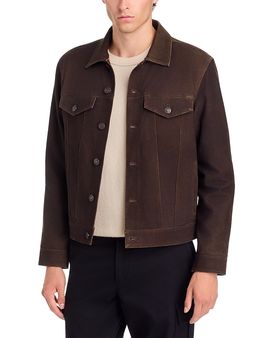Paige Paige Erickson Suede Leather Pocket Jacket