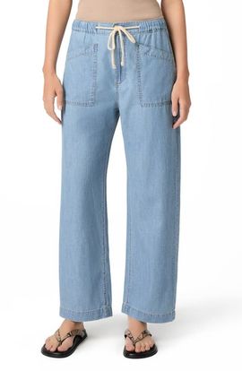 PAIGE PAIGE Evann Drawstring Wide Leg Jeans