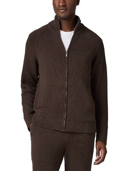 Paige Paige Falberg Cotton & Cashmere Stand Collar Zip Sweater