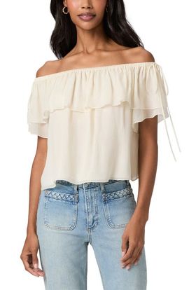 PAIGE PAIGE Golden Off the Shoulder Top