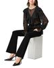 Paige Paige High Rise Laurel Canyon Jeans in Black Shadow - 4