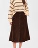 PAIGE PAIGE Jahn Corduroy Skirt Hickory - 5