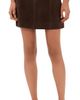 PAIGE PAIGE Janelle Suede Skirt Chocolate Brown - 1