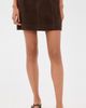 PAIGE PAIGE Janelle Suede Skirt Chocolate Brown - 2