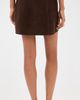 PAIGE PAIGE Janelle Suede Skirt Chocolate Brown - 3