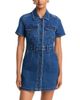 Paige Paige Jenny Denim Button Front Mini Dress in Delancey - 1