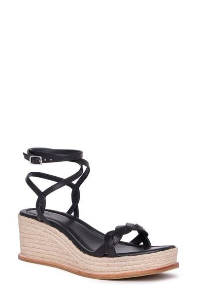 PAIGE PAIGE Joanna Ankle Strap Platform Wedge Sandal