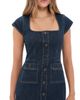 PAIGE PAIGE Joanna Denim Mini Dress Glassell - 1