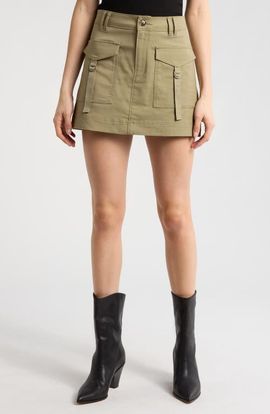 PAIGE PAIGE Kayla Cargo Miniskirt