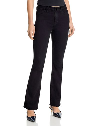 Paige Paige Laurel Canyon High Rise Petite Boot Jeans in Black Shadow