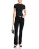 Paige Paige Laurel Canyon High Rise Petite Boot Jeans in Black Shadow - 2