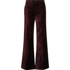 PAIGE PAIGE Leenah High Waist Wide Leg Velvet Trouser Jeans