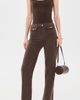 PAIGE PAIGE Leenah Mini Patch Pockets Jeans Rich Chocolate - 5