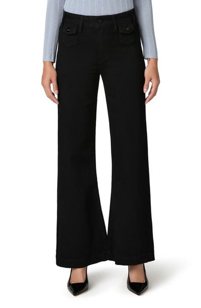 PAIGE PAIGE Leenah Patch Pocket High Waist Wide Leg Jeans