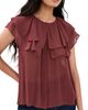 PAIGE PAIGE Lucia Blouse Garnet - 1