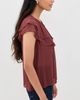 PAIGE PAIGE Lucia Blouse Garnet - 4