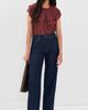 PAIGE PAIGE Lucia Blouse Garnet - 5