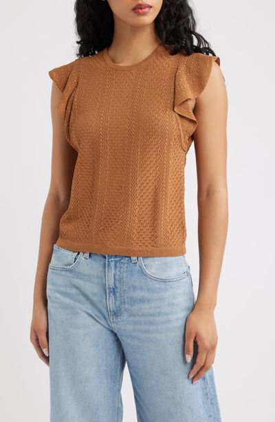 PAIGE PAIGE Margo Mixed Stitch Knit Top