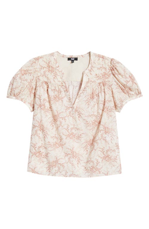 PAIGE PAIGE Marlena Floral Cotton Top