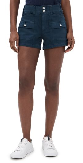 PAIGE PAIGE Olivia Cargo Shorts Vintage Navy Seascape