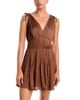 Paige Paige Otis Shirred Satin Mini Dress - 1