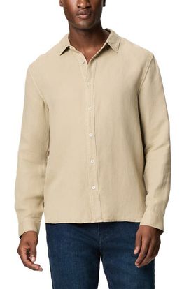 PAIGE PAIGE Peters Linen Blend Button-Up Shirt