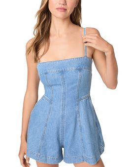 paige vida sleeveless denim mini dress Reiss Denim Button-Through Mini Dress in Ecru